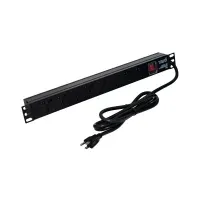 Power Rack 8 Tomas Universales 1.8 Metros 14 AWG Negro PR-PDR American Net