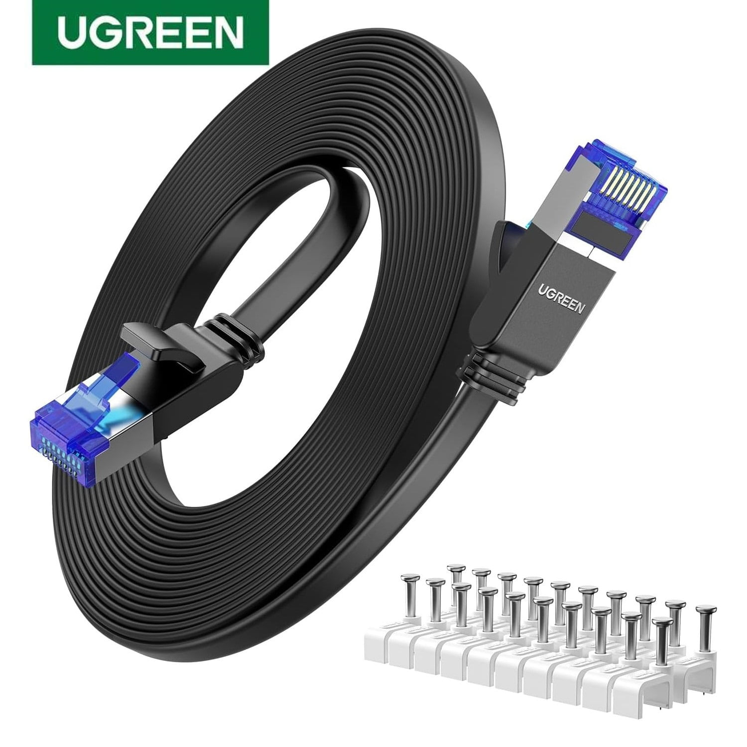 Cable de Red Cat8 Flat Rj45 UGREEN – 20 Metros