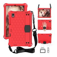 Funda Protector para Tablet Modelo con Correa para Lenovo M10 X306f Rojo