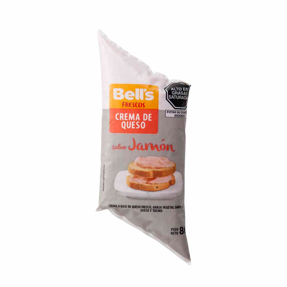 Queso Crema BELL'S Sabor Jamón Paquete 80g