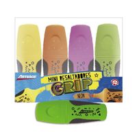 Resaltador ARTESCO Grip Medio Pastel 4un