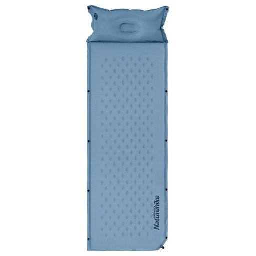 Colchoneta Autoinflable Doble Con Almohada Naturehike Color Azul