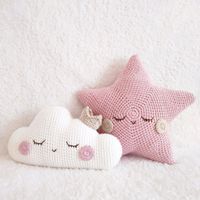 Pack x 2 Cojines Infantiles Decorativos para Cuna de Bebé BE CRAFTY Nube y Estrella