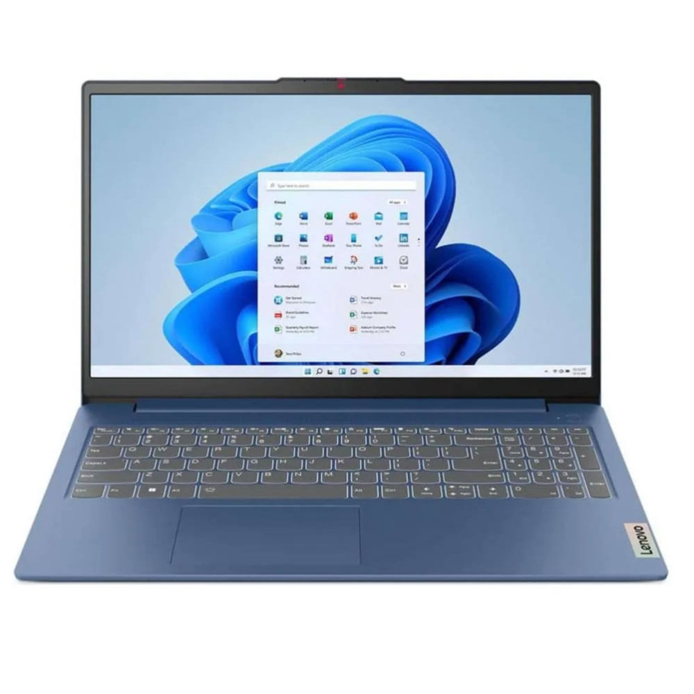 Laptop Lenovo IdeaPad Slim 3 15IAN8 15.6"" Intel Core i3 512GB SSD 8GB Azul