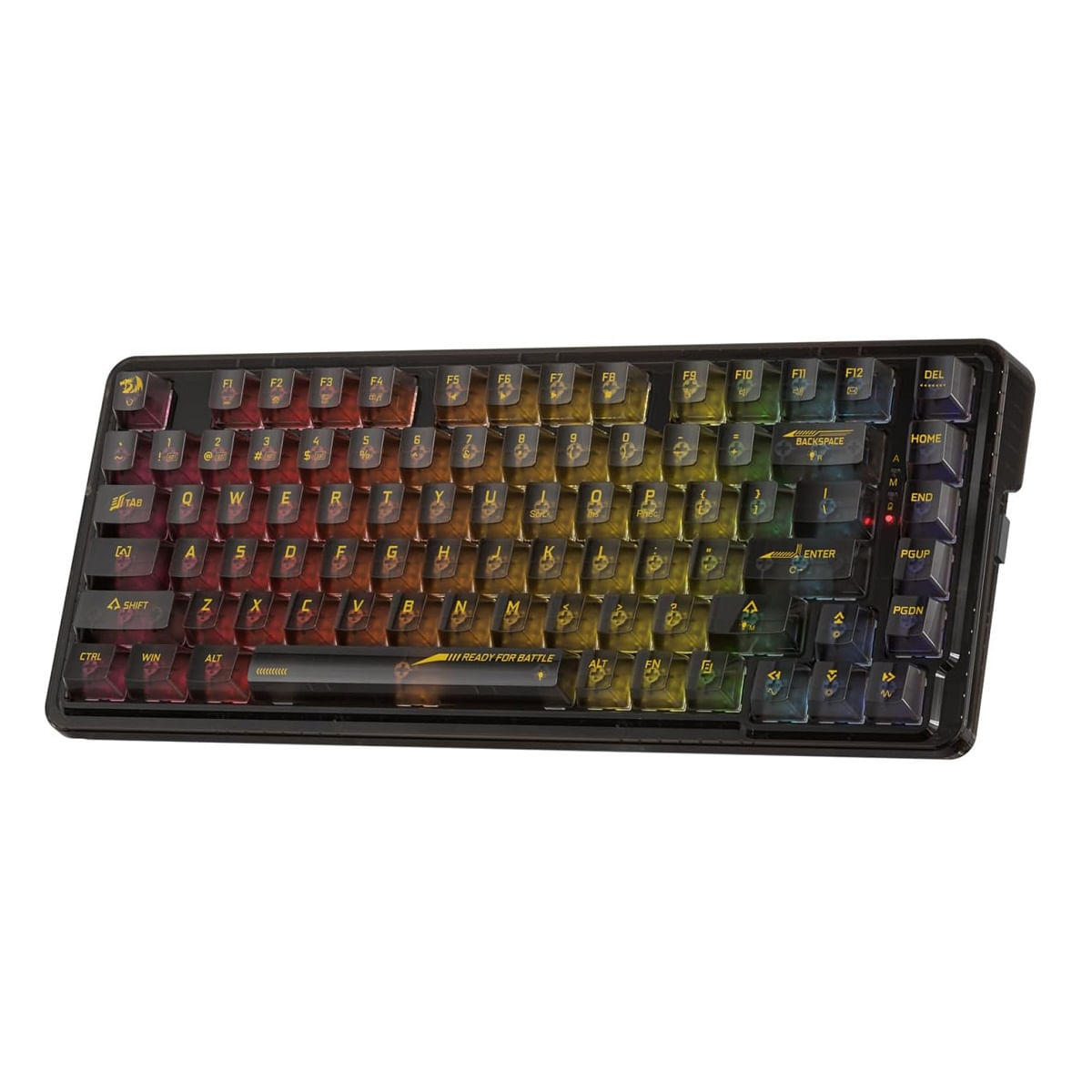 Teclado Redragon ELF Pro K649CTB 75% Wireless Crystal Black