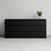 Comoda Moderna Sagara Negro R&R MUEBLES