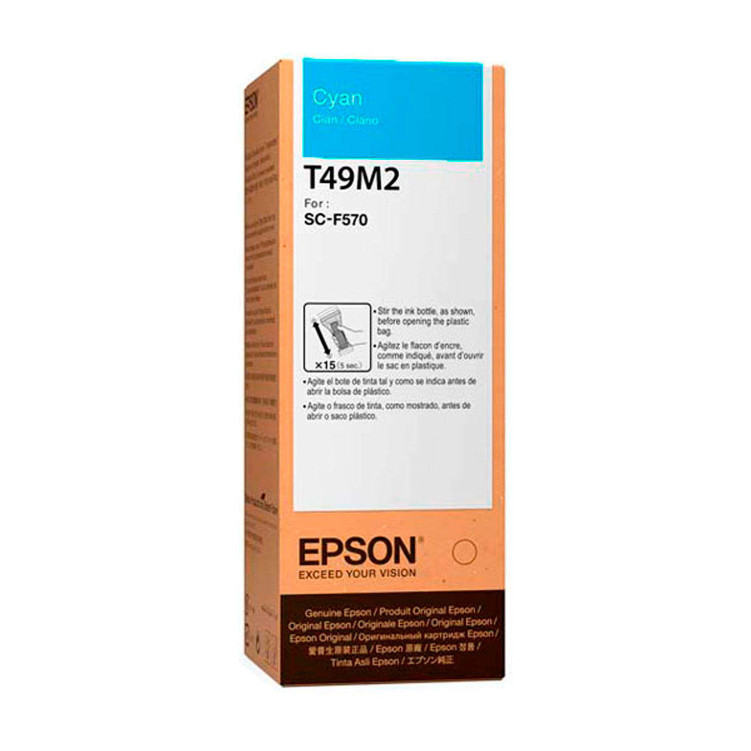 Tinta Epson T49M2 Cyan para SC-F570 F571 F170 Original