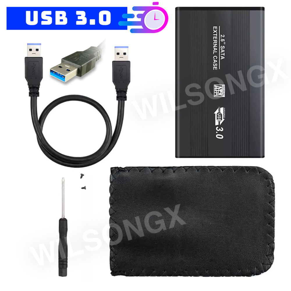 Case Disco Duro Externo Usb 3.0 Económico Adaptador Laptop Sata 2.5