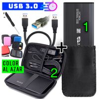 Combo Case Disco Duro Externo usb 3.0 con Funda Estuche Protectora