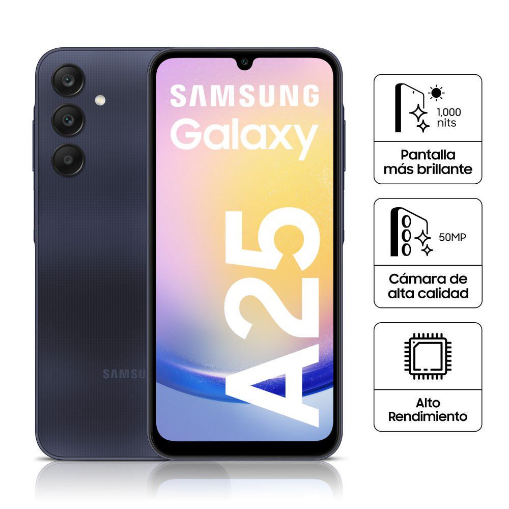 Celular Samsung Galaxy A25 6.5" 8GB 256GB Negro plazaVea plazaVea