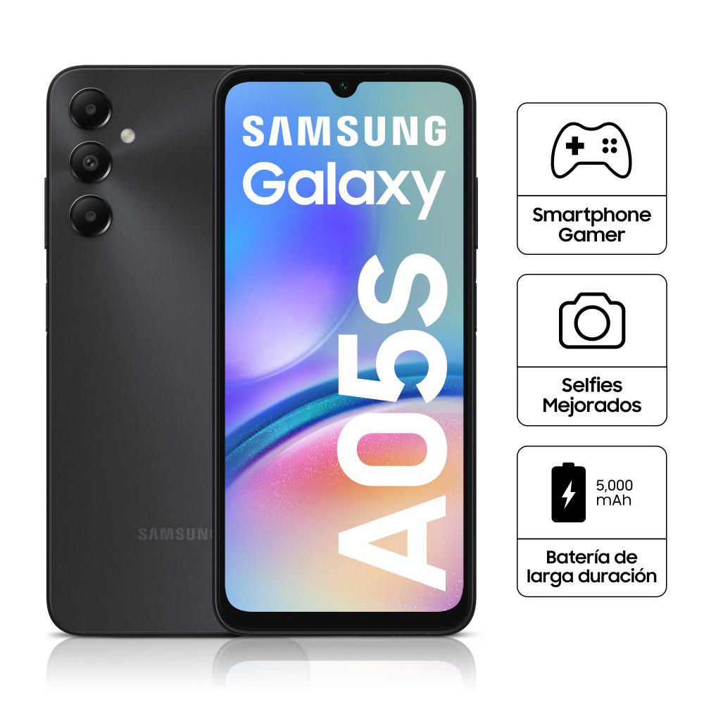 Celular Samsung Galaxy A05s 6.7"" 6GB 128GB Negro