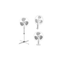 Ventilador 3 en 1 Practika Altea Gris y Blanco 45 W