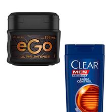 pack-shampoo-clear-men-anticaspa-control-caida-frasco-400ml-gel-ego-for-men-ultra-intense-frasco-500ml