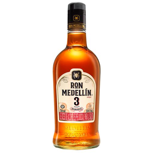 Ron MEDELLÍN 3 Años Añéjo Botella 750ml