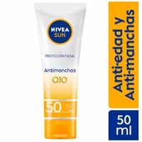 Bloqueador Facial NIVEA Anti-edad Q10 y Antimanchas Tubo 50ml