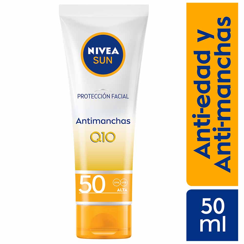 Bloqueador Facial NIVEA Anti-edad Q10 y Antimanchas Tubo 50ml