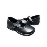 Zapato Escolar Cuero y Badana Cruzato BHO Negro