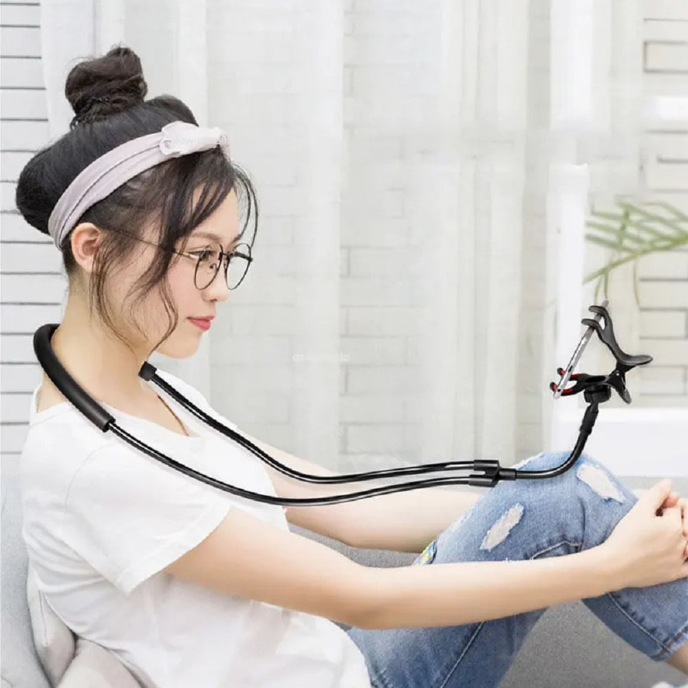 Soporte Flexible Colgante Cuello 360° Celular Iphone Regalo Genieka