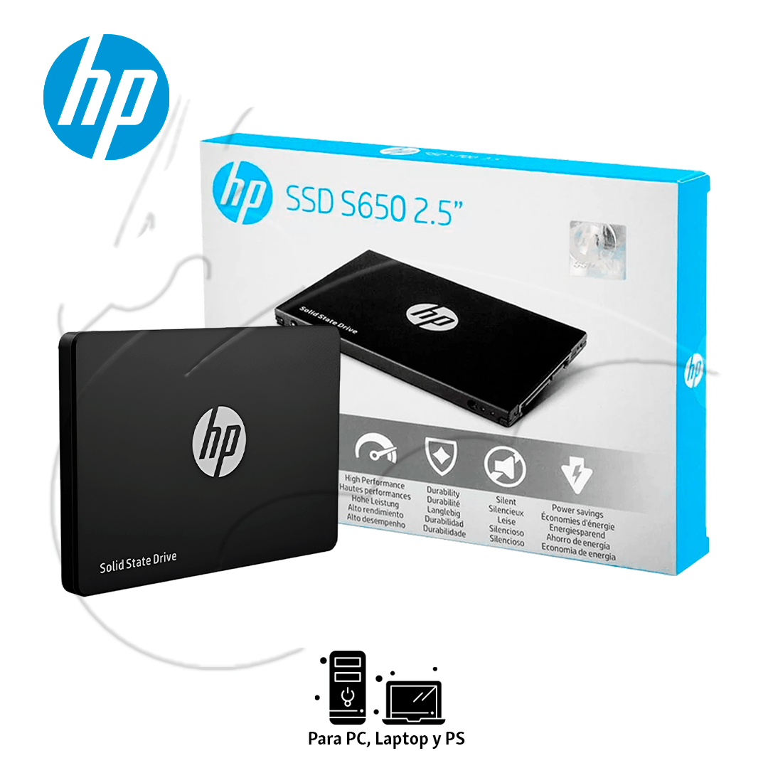 Unidad en estado solido HP SSD S650 2.5"" 240GB SATA III