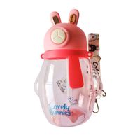 Botella Tomatodo Infantil Niño Escolar 600ML Conejito Rosa