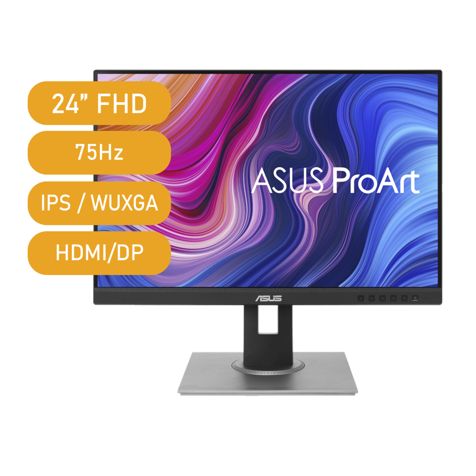 MONITOR ASUS PROART 24.1"" IPS WUXGA(1920x1200) DISPLAY/WUXGA 1080P/SRGB/DP/HDMI/D-SUB