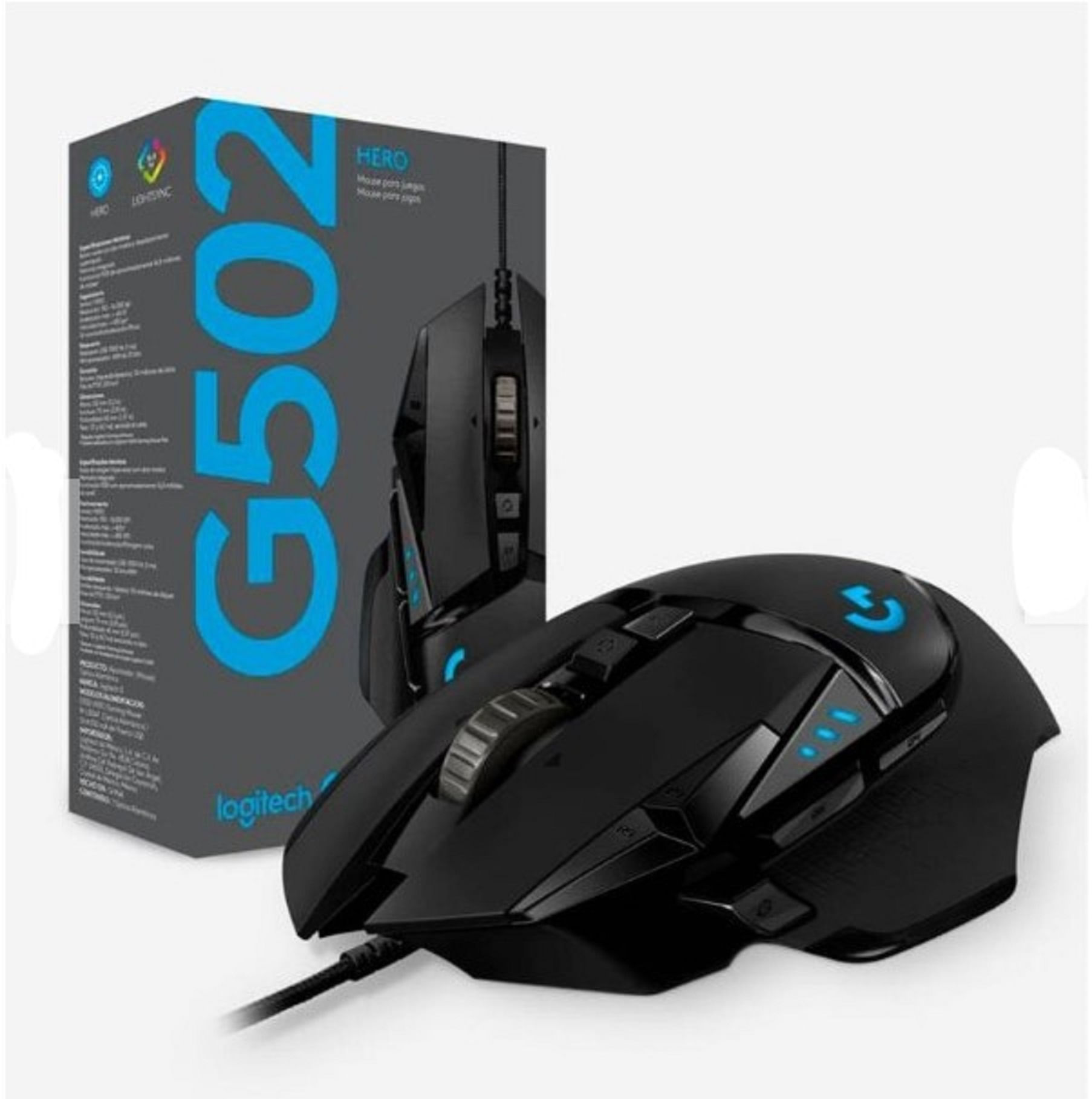 Mouse Logitech G502 Hero 16000 Dpi Rgb Black