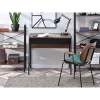 Escritorio Práctico Raiven color Marrón/Negro 1 cajón TU MESITA