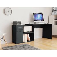 Escritorio Moderno Bristol color Negro 1 Cajón TU MESITA