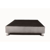 Box Tarima reformado y acolchado 1.5 Plazas - Color Gris / Inc Inst. patas