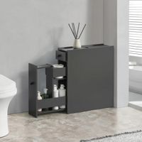 Mueble de Baño Organizador Moderno Keigi Negro R&R MUEBLES