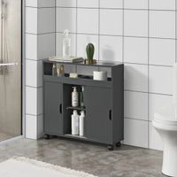 Mueble de Baño Organizador Moderno Kozume Negro R&R MUEBLES