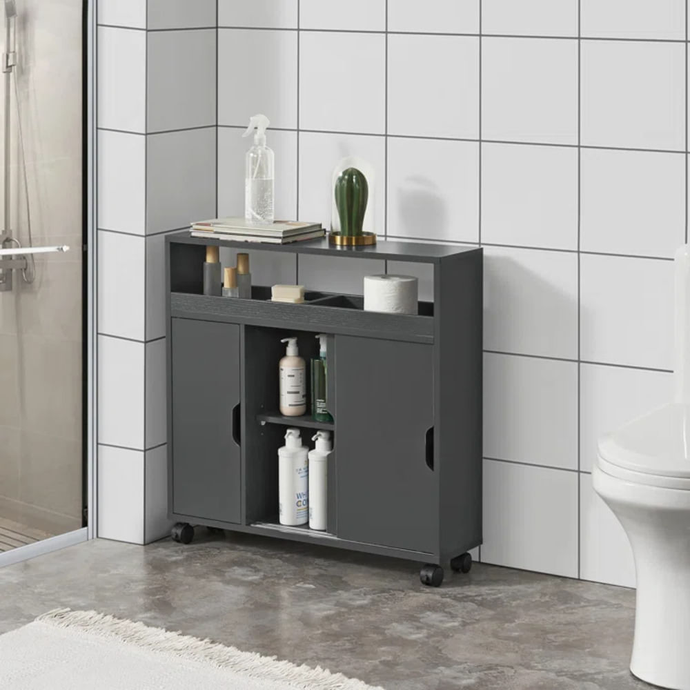 Mueble de Baño Organizador Moderno Kozume Negro R&R MUEBLES