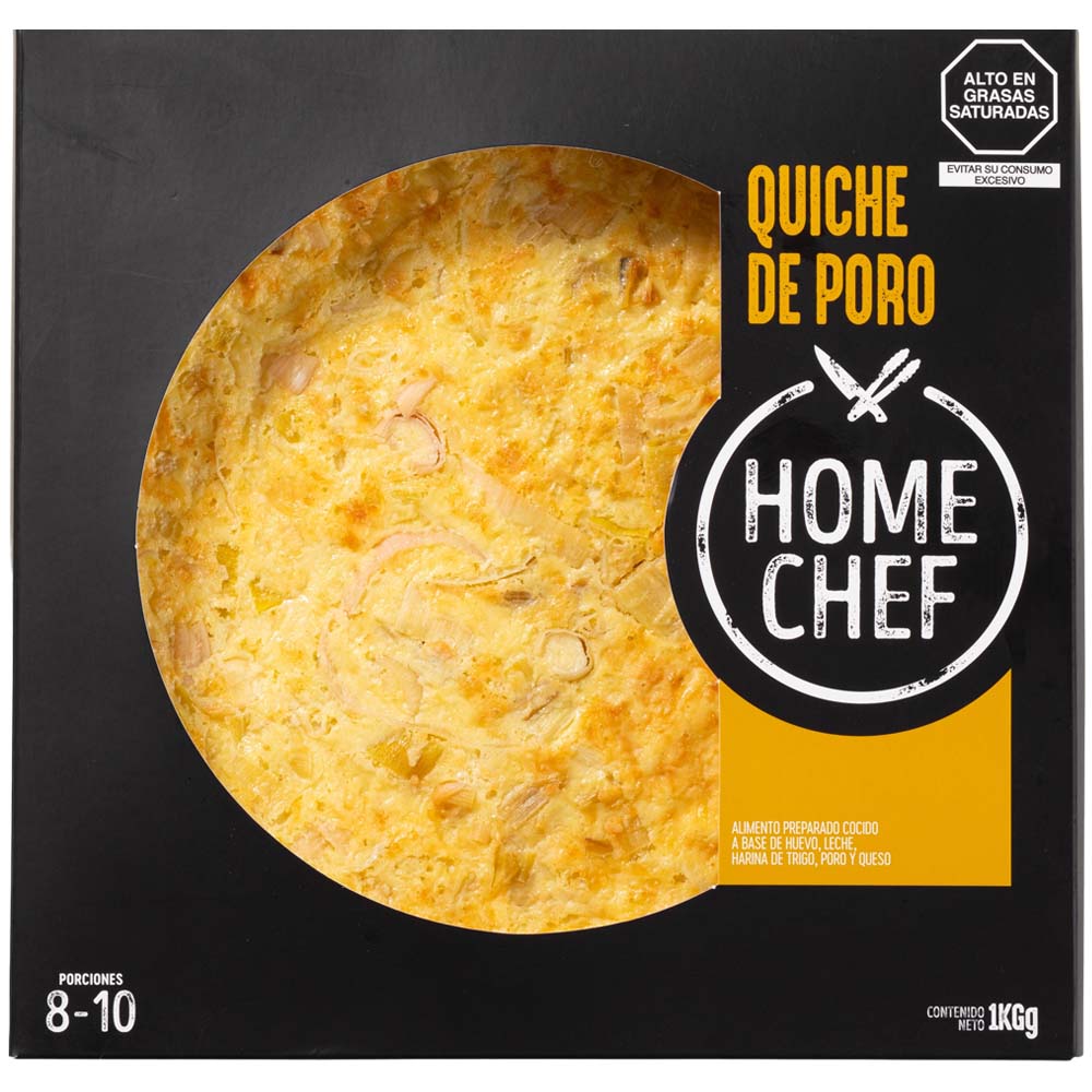 Quiche de Poro y Queso HOME CHEF Caja 1un