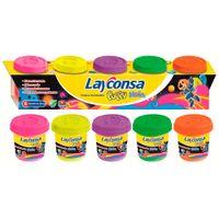 Masa para Moldear LAYCONSA Neón 2oz 5un