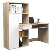 Escritorio con Estantes York color Duna/Blanco TU MESITA
