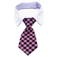 Corbata con cuello para Mascota Rosada