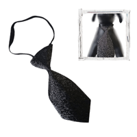 Corbata para Mascota Brillante Negro