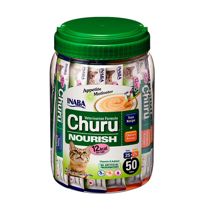 Snack para Gatos Churu Vet Nourish Atún y Pollo x50