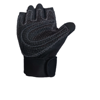Guantes de Levantamiento de Pesas Tela Elástico con Muñequera Gym Mit-4