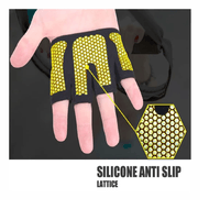 Guantes de Entrenamiento para Levantamiento de Pesas Mitones para Callos Dama Amarillo