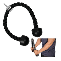 Soga para Polea Tricep Gym Negro Todo Fit