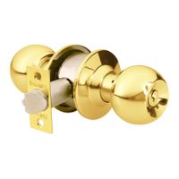 Pack 3 Unidades de Cerradura de Pomo Dormitorio Dorado Hermex 43473x3