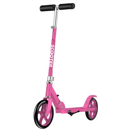 Arebos City Scooter Pedal Scooter Height Adjustable Folding Scooter with Carrying Strap XXL Wheels Pedal Brake for Children and Adults 100 kg Load Capacity Red Arebos City Scooter Pedal Scooter Height Adjustable Folding Scooter with Carrying Strap XXL Wheels Pedal Brake for Children and Adults 100 kg Load Capacity Red