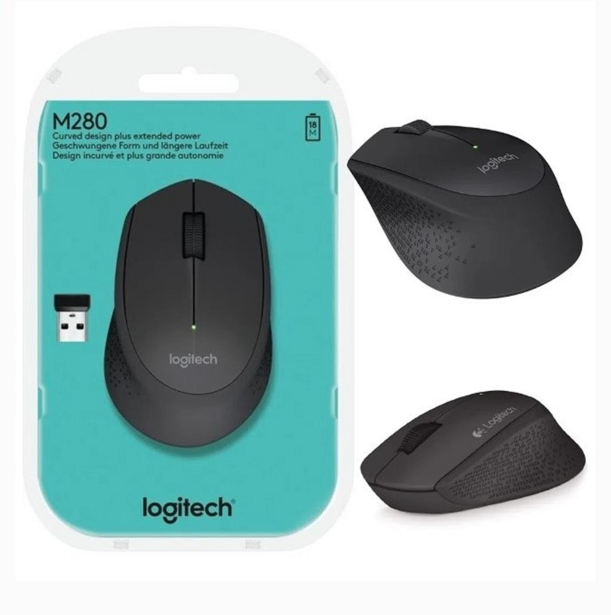 Mouse Logitech M280 Wireless Black.