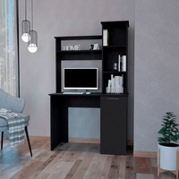 Mueble con Estante Vitorio color Negro 1 puerta TU MESITA