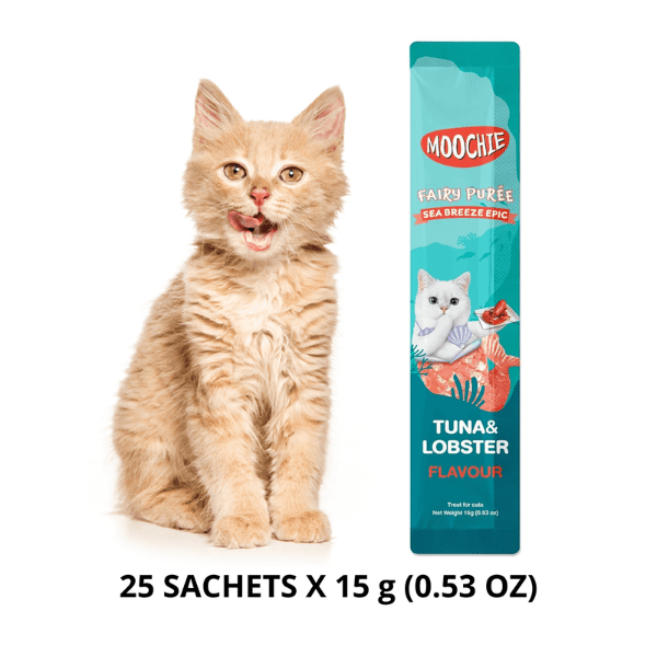 Snack para Gatos Moochie Sabor a Atún y Langosta x25