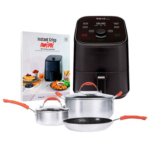 Freidora de aire Vortex mini Instant Pot 4 en 1 de 1.9L Negro