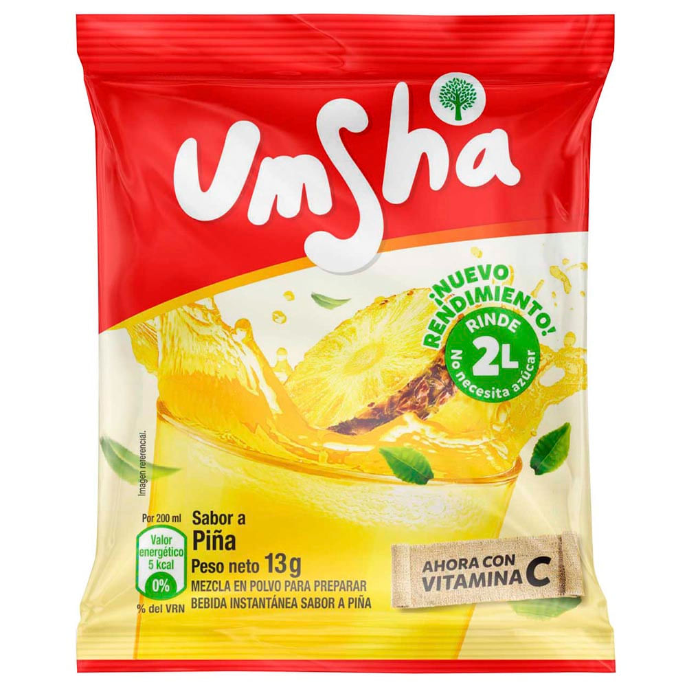 Refresco Instantáneo UMSHA Piña Bolsa 13g