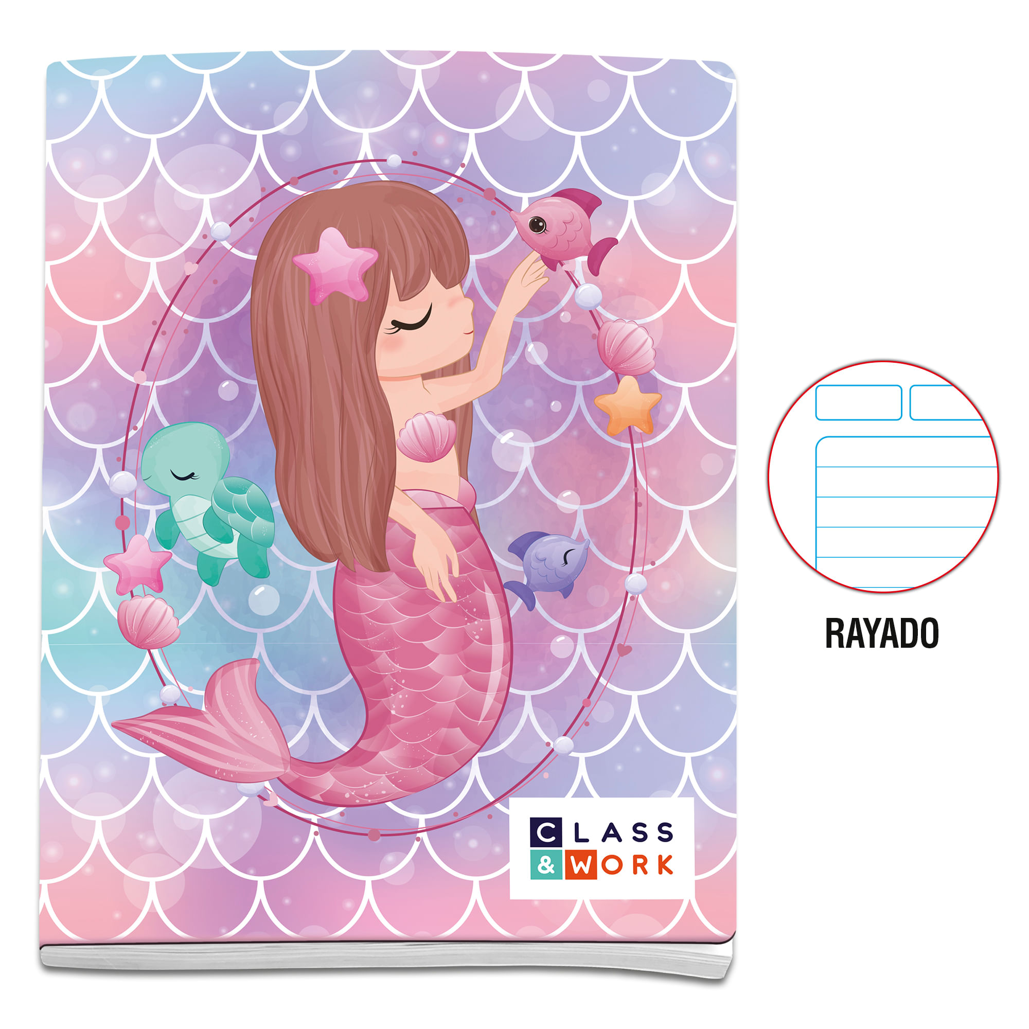 Cuaderno CLASS&WORK King Of Goal Rayado 72 Hojas (Modelos Aleatorios)