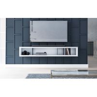 Mesa de TV Flotante Cintia color Gris/Blanco TU MESITA